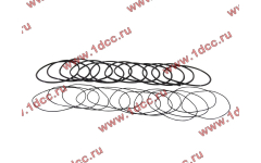 Кольцо уплотнительное гильзы цилиндра (комплект 12 тонких и 12 толстых) двигатель TD226B6G фото Ульяновск
